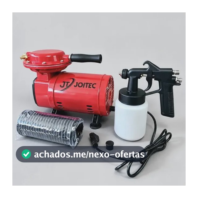 Compressor De Ar Direto 2,3 Pés Pistola E Mangueira Bivolt Vermelho 127/220v