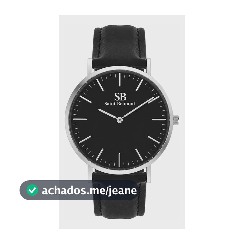 RELÓGIO MASCULINO GENEBRA SILVER ALL BLACK