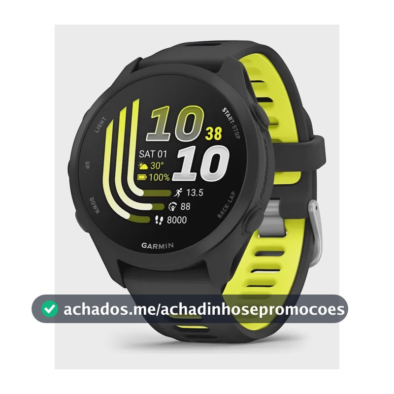 Relógio Garmin Forerunner 170 Music Preto Sem Juros Garantia Preto Mesh