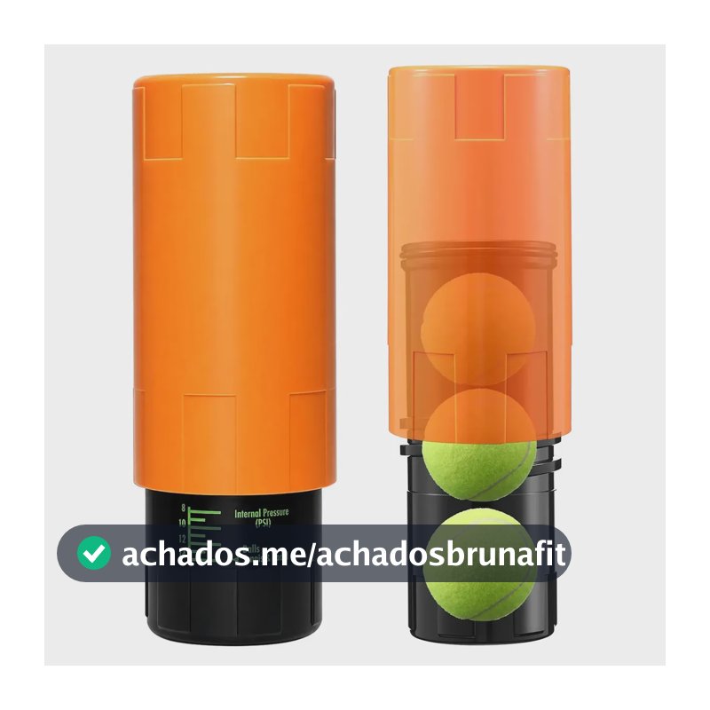 Protetor Da Bola Do Tênis Pressurizador Tennis Padel Bolinha Cor Laranja CELYON