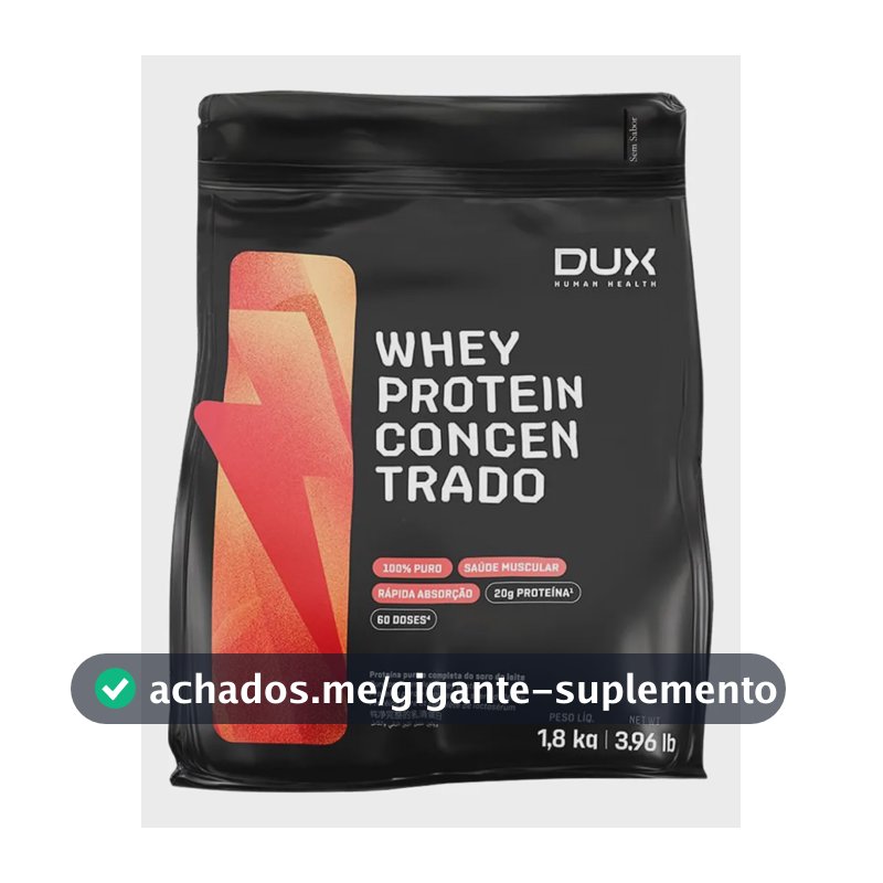 Whey Protein Concentrado Refil 1,8kg Dux Butter Cookies Butter Cookies
