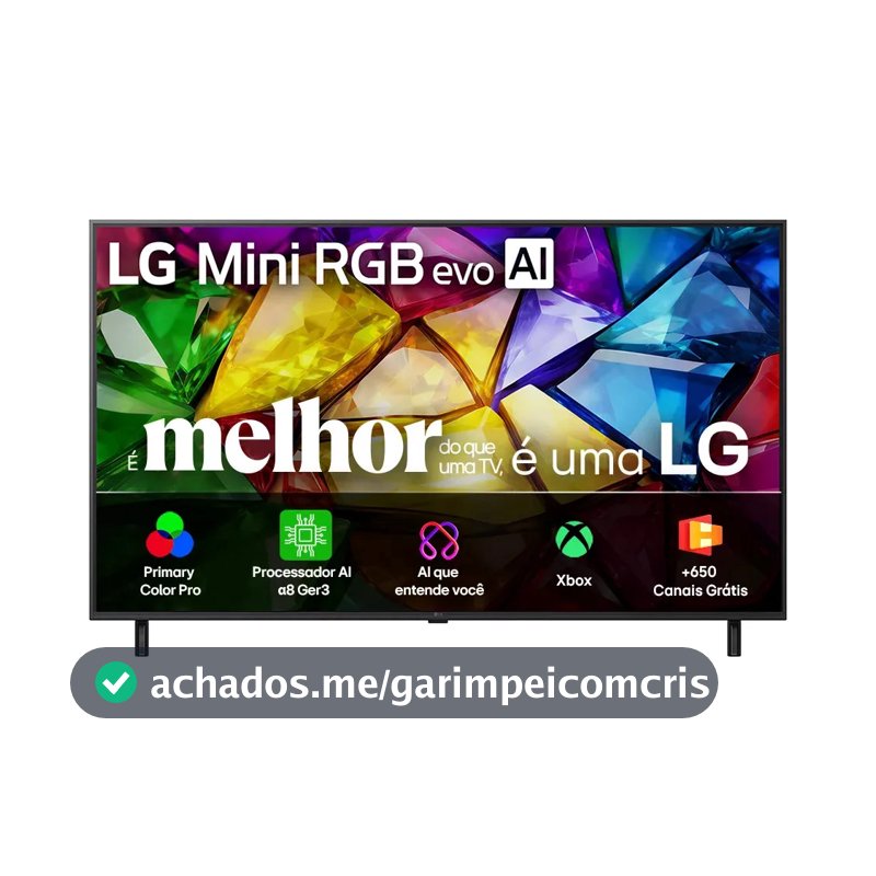 Smart TV 4K 55" LG Mini RGB evo AI MRGB85 2026