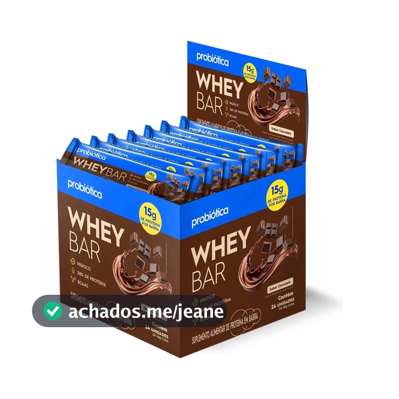 Barra de proteínas Probiótica Whey sabor Chocolate x 960g 24 un