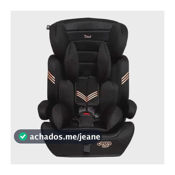 Cosco Kids, Cadeirinha Tour, 9 a 36 Kg, Preto Bronze