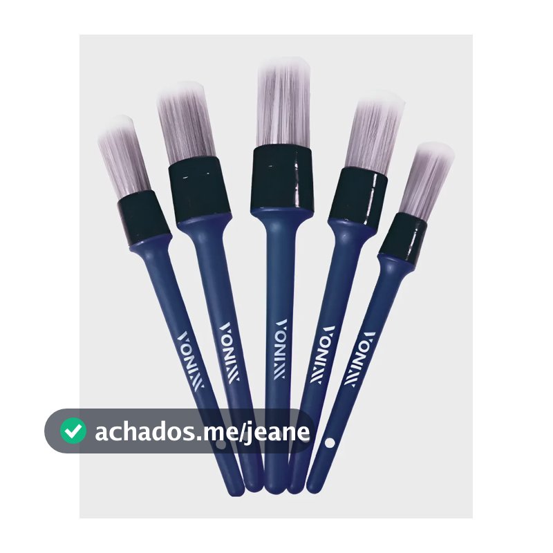 Kit Pincel Detalhamento Automotivo Interno Vonixx 5 Un