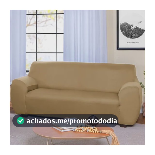 Capa Sofá 3 Lugares Malha Agarradinha Varias Cores  +fixador
