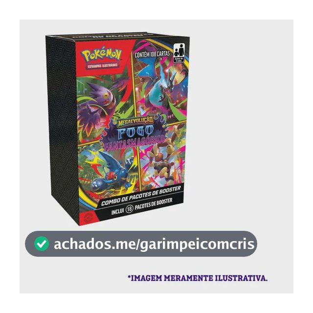 Combo De Booster Pokémon Me02 Fogo Fantasmagórico Pokémon