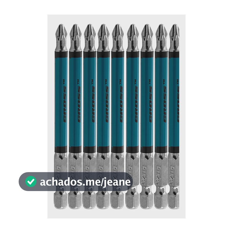 Kit Bits Phillips Ph2 Aco Rapido 90mm Com 10pcs Gross