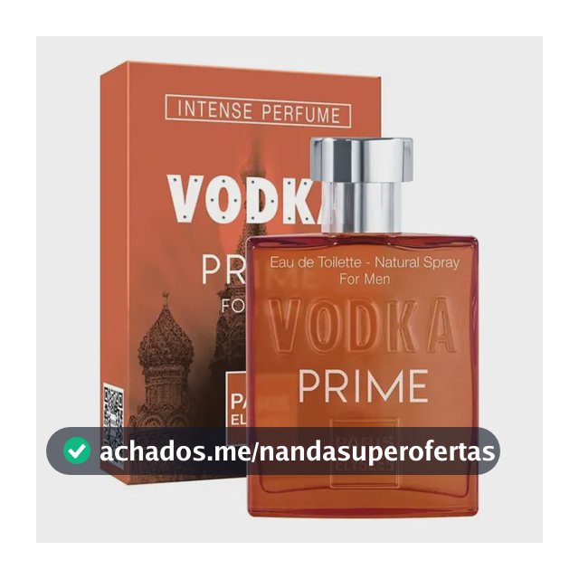 Perfume Vodka Prime Paris Elysees Masculino Intense 100ml