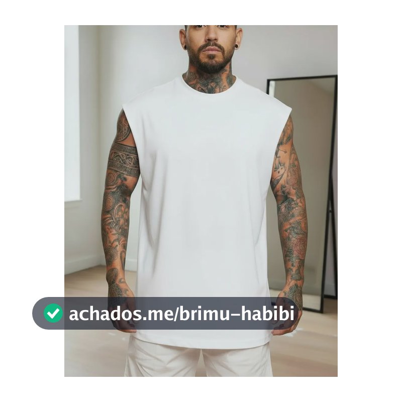 Regata Oversized Masculino Tamanho Grande Básica Lisa Branco P