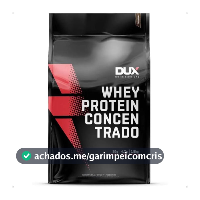 Whey Protein Concentrado Refil 1,8kg Dux Nutrition Sabor Butter Cookies
