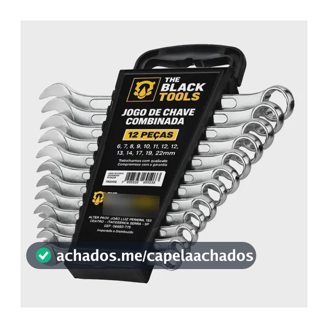 Jogo De Chave Boca E Estrela Combinada 12 Pçs Aço 6 22 Mm Prateado