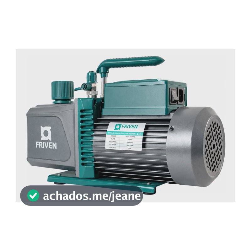 Bomba De Vácuo Digital 14 Cfm Duplo Estágio Bivolt Friven 127/220v