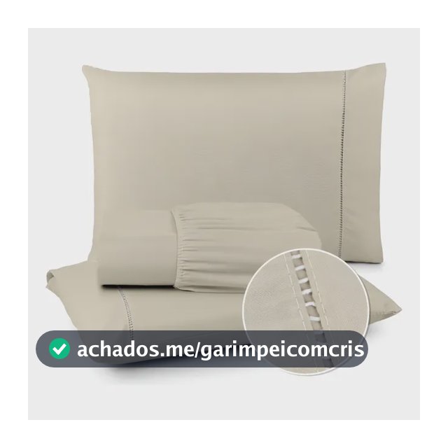 Lençol Queen 400 Fios Com Elastico 3 Peças Ponto Palito Cor Cáqui Desenho Do Tecido Liso