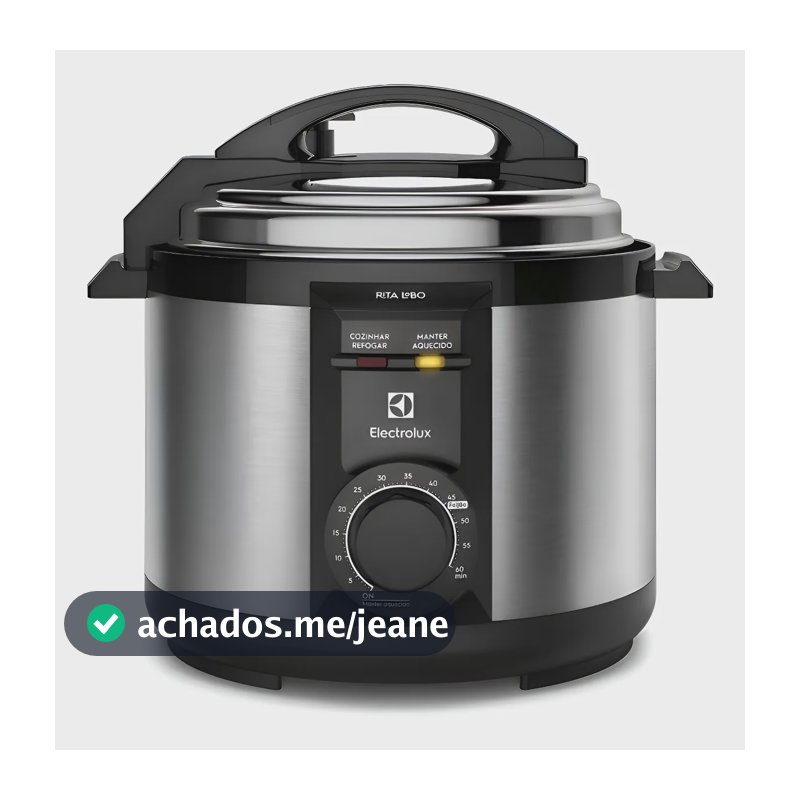 Panela de Pressão Elétrica Electrolux 5L Cor Inox Efficient por Rita Lobo PCE20