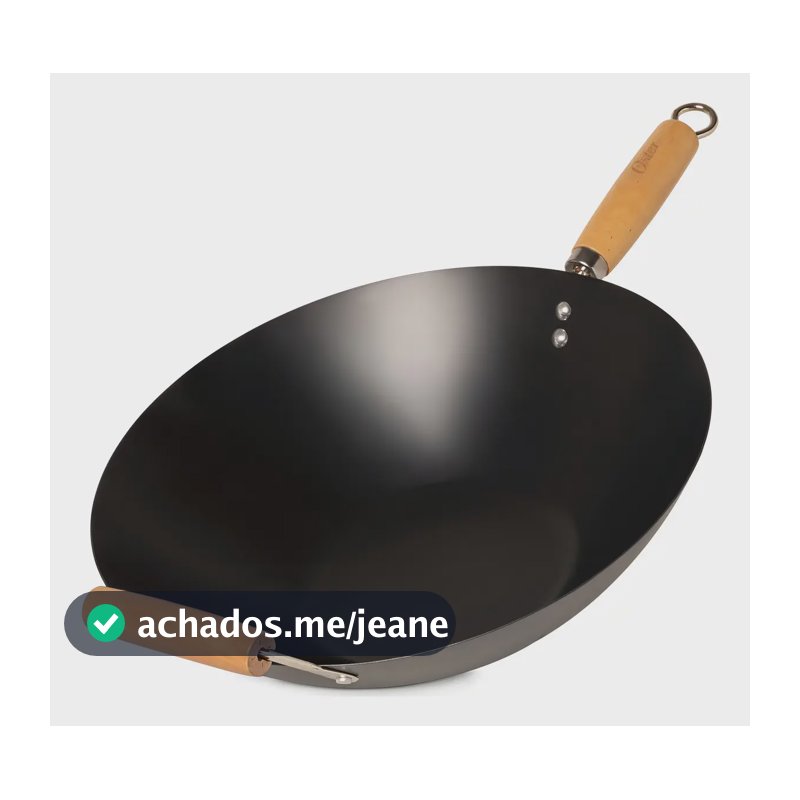 Frigideira Wok Oriental Oster Em Aço Carbono 34cm Antiaderente Indução - 145741.01 Brayden