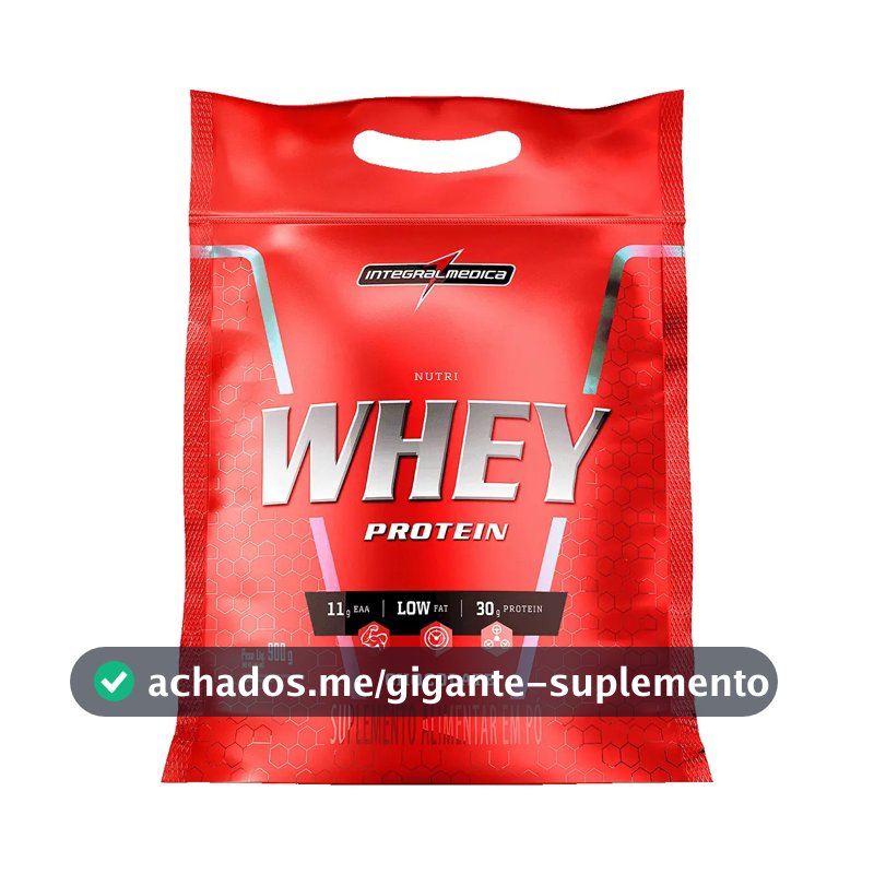 Nutri Whey Protein Pouch Chocolate 900g Integralmédica