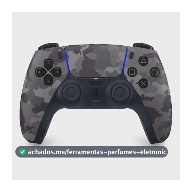 Joystick sem fio Sony Dualsense Control Ps5 Playstation, cor: cinza, camuflagem