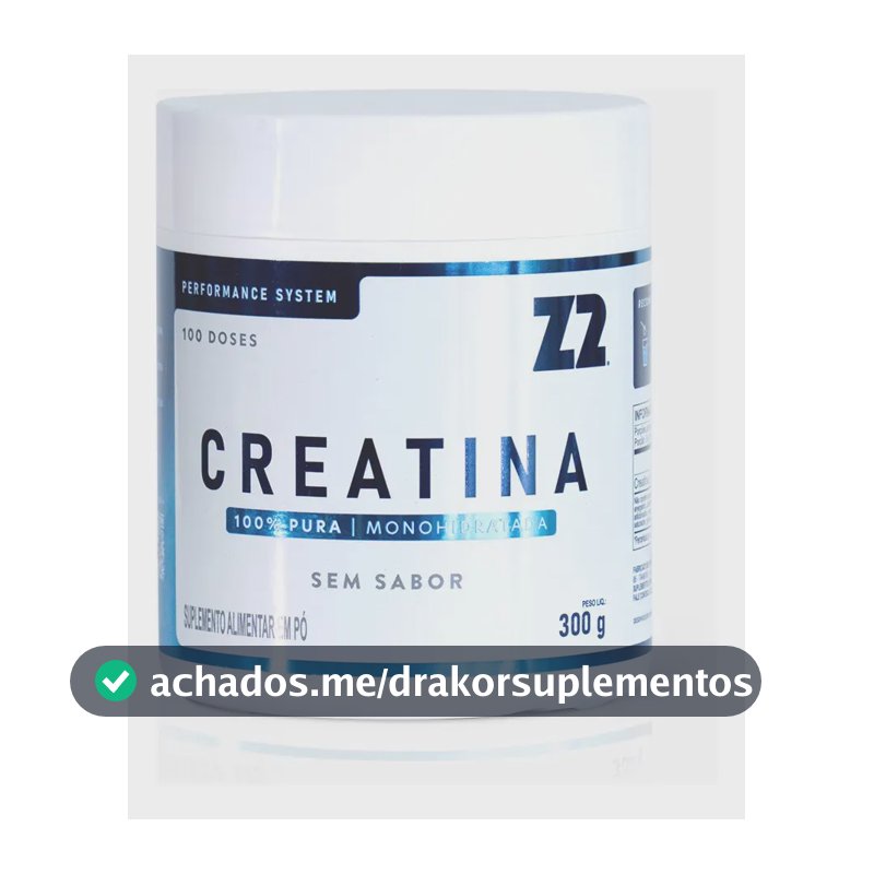 Creatina Z2 Performance System em Pó, Monohidratada Pura, sem Sabor 300g