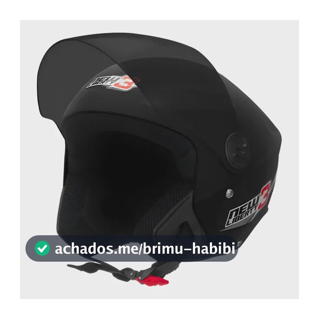 Capacete Pro Tork Preto New Liberty 3 Viseira Fumê