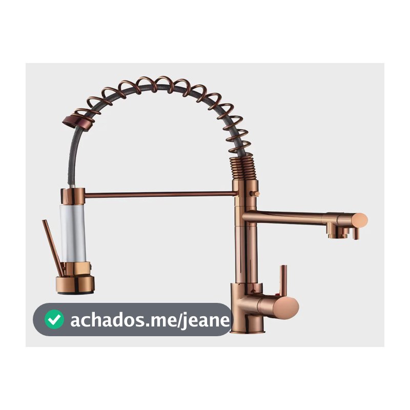 Torneira Gourmet 50cm Monocomando Bancada Belcca Cor Marrom Marrom Brilhante