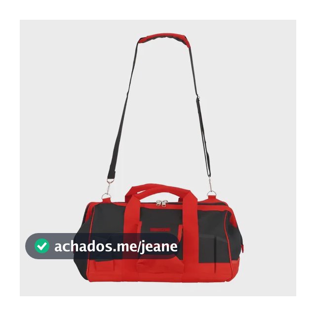 Bolsa Grande Em Lona P/ferramentas 18pol C/ 32 Bolsos Mtx Cor Vermelho