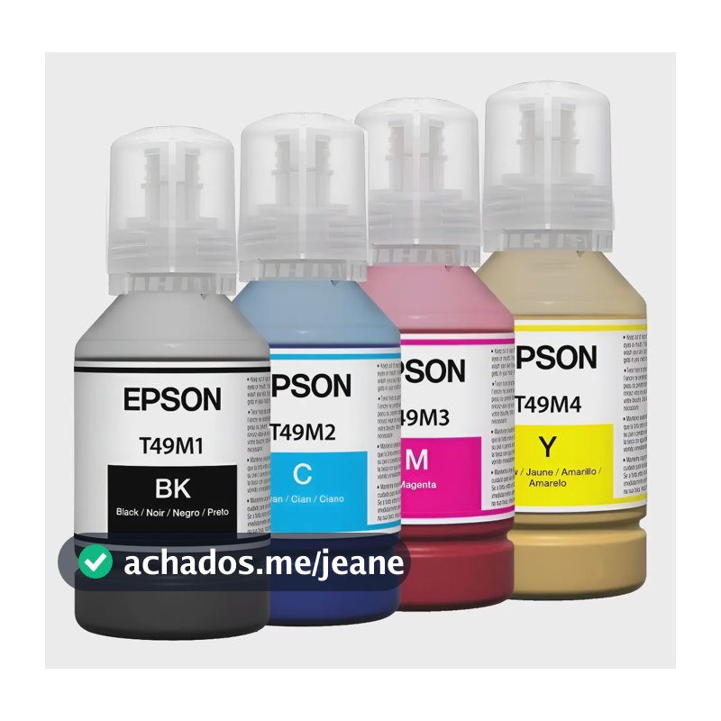 Kit 4 Tintas Sublimaticas T49m Ultrachrome Epson F570 F170