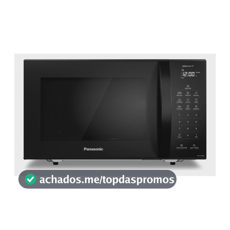 Micro-ondas Panasonic Nn-st54rbru 27 Litros Preto