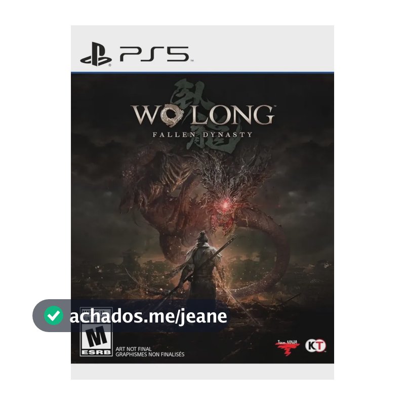 Jogo Wo Long Fallen Dynasty Ps5 Midia Fisica
