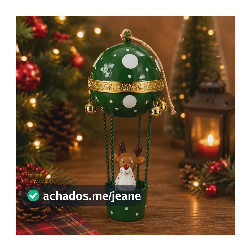 Enfeite Natalino Balão Decorativo Balão Verde