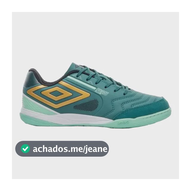 Chuteira Tenis Futsal Umbro Pro 5 Bump Club Original Cores Verde 39 Br