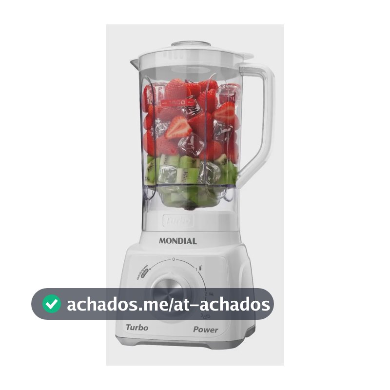 Liquidificador Turbo Power Mondial 550W L-99 WG