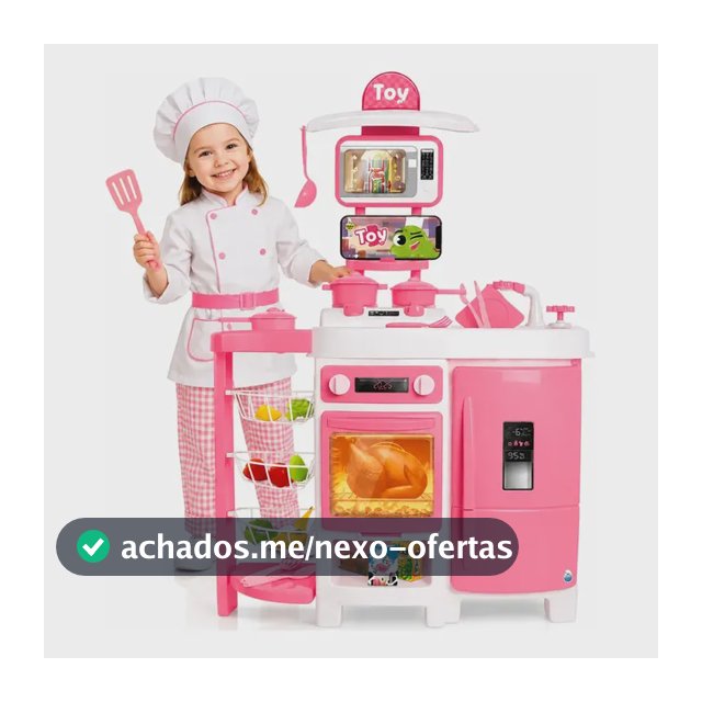 Cozinha Infantil Grande Completa Sai Agua De Verdade 92cm Com Fruteira Geladeira E Acessorios