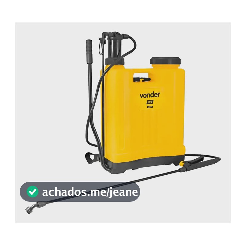 Kit Pulverizador Manual Costal 20 Litros Jardim Agrícola Vonder Pc020 Com Acessórios