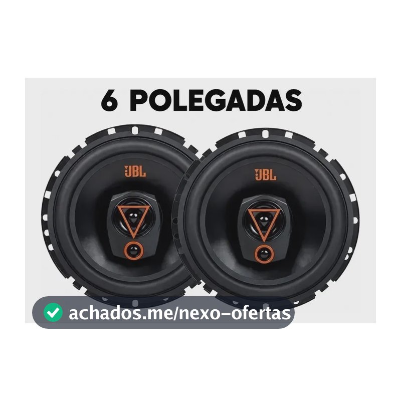 Par alto falante JBL multisystem 6TRMS80 Triaxial 6 Pol 160w cor preto