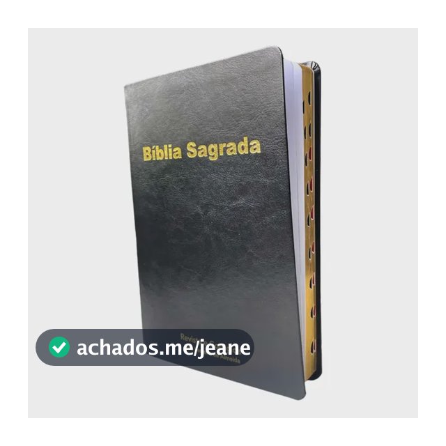 Bíblia Sagrada Ultrafina Slim Extra Almeida Revista Corrigida Arc Luxo Com Índice