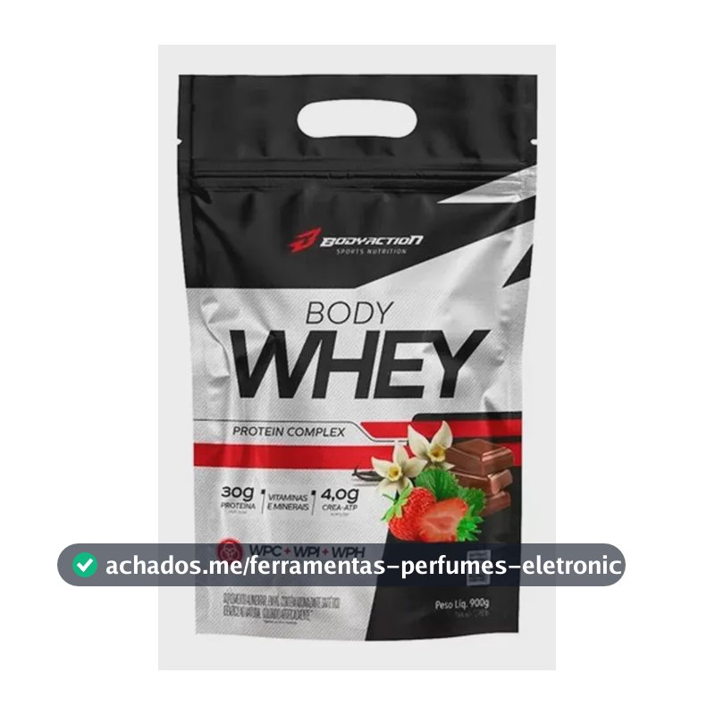 Body Whey 900g Refil - Bodyaction - Protein Complex Sabor Baunilha