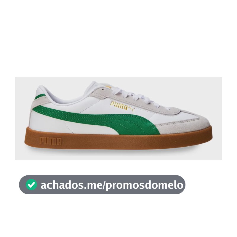 Tênis Masculino Club Ii Era Puma Branco/verde Geométrico 42 Br