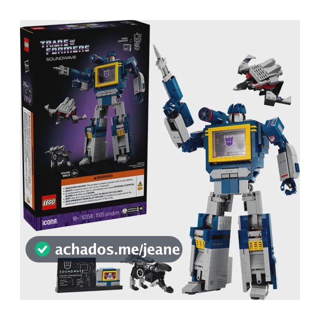 Lego Icons - Transformers: Soundwave - 10358 1505 Transformers Soundwave