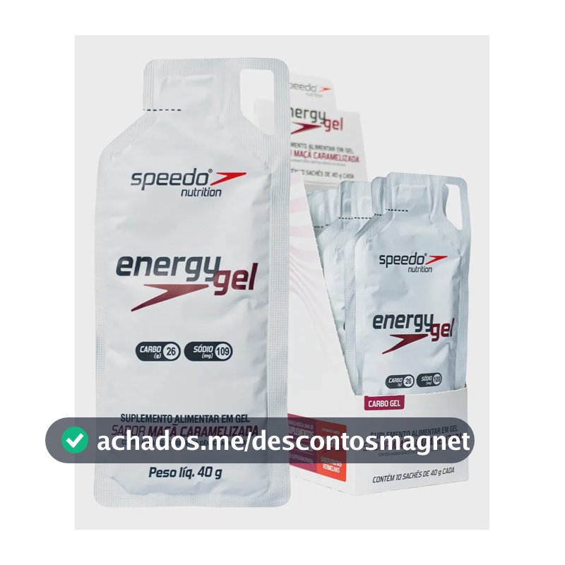Gel Carboidrato Speedo Maçã Caramelizada Caixa 10 Unidades 40g