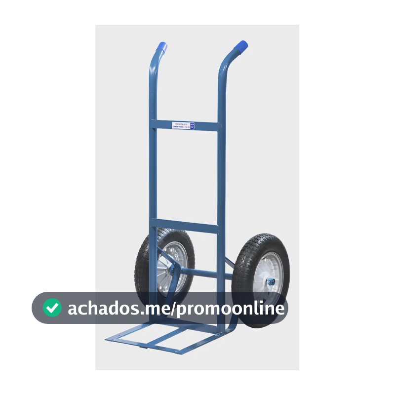 Carrinho Carro Carga Armazenagem Transporte 150kg Metalosa Azul