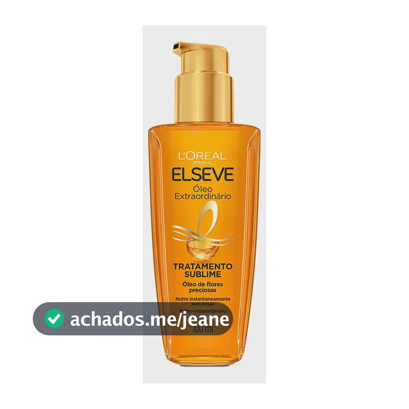 Óleo Extraordinário 100ml Elseve - Nutrição Antifrizz