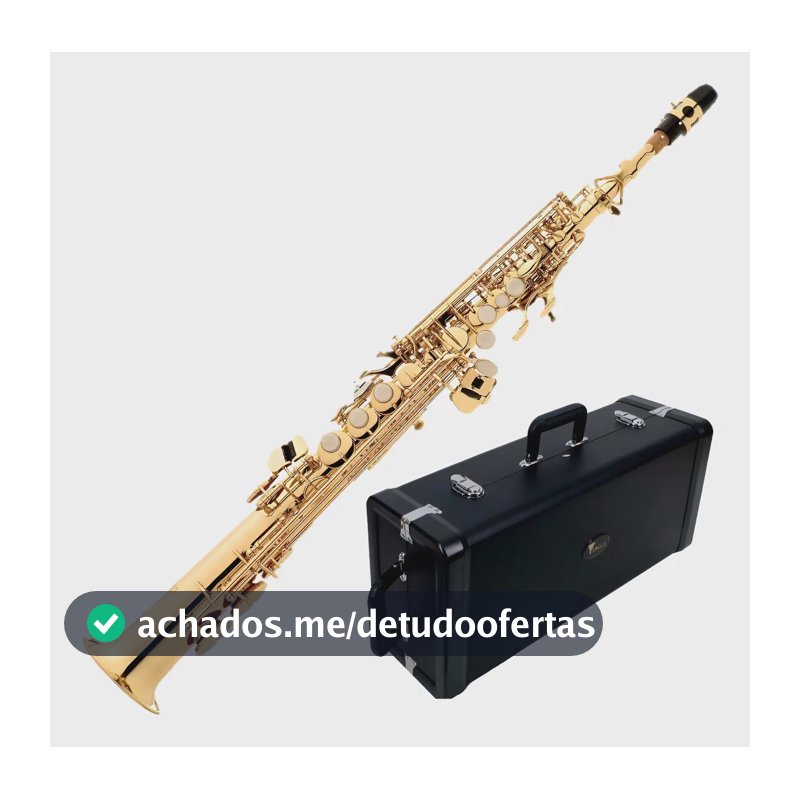Sax Soprano Eagle Sp-502 Sib Laqueado C/estojo