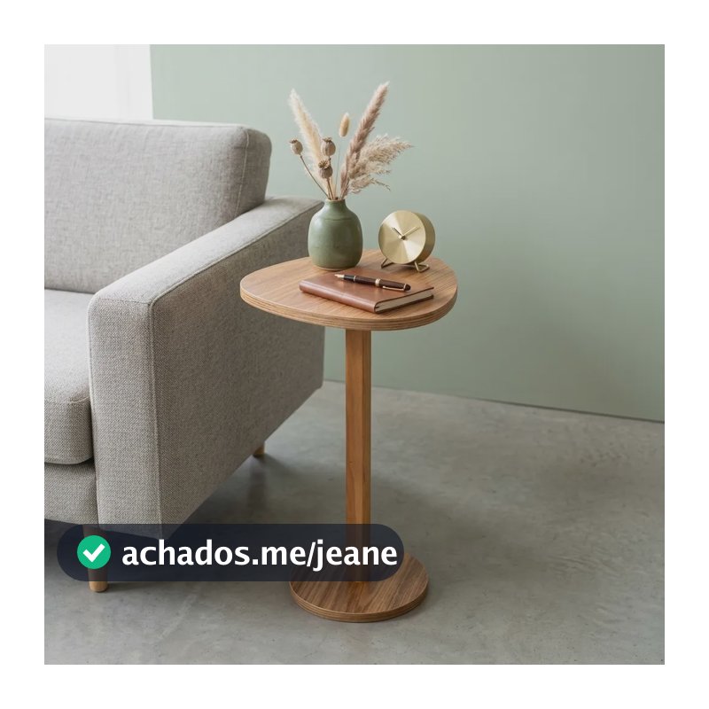 Mesas Laterais Formato Orgânicas Minimalistas Mesa 50cm Mel