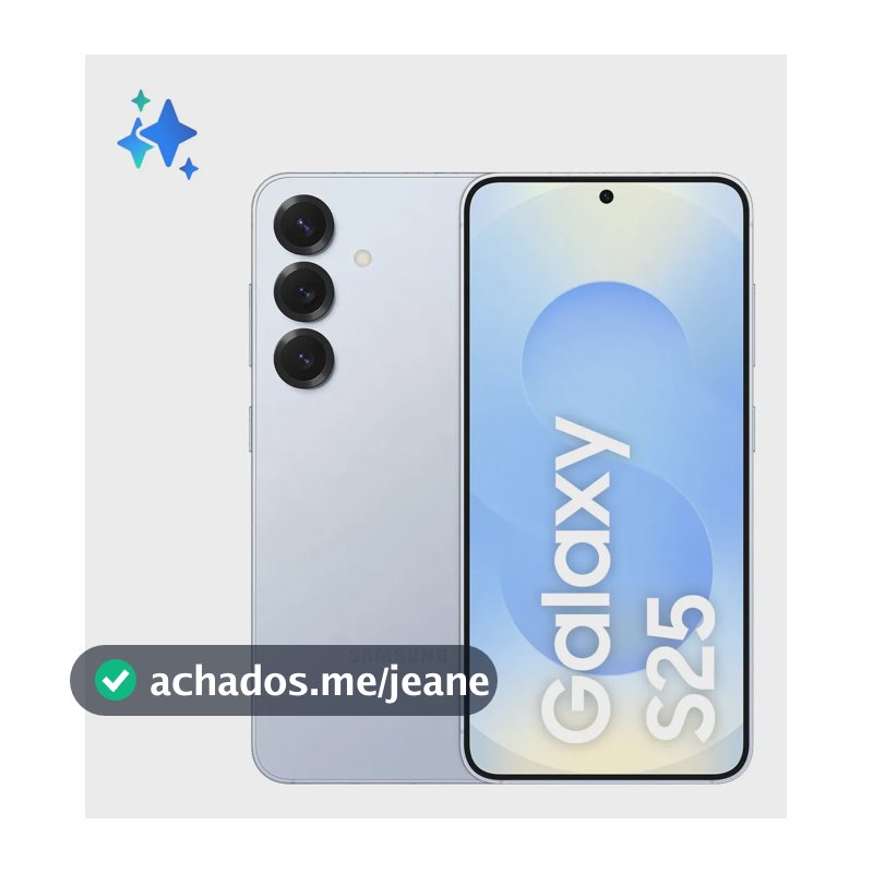 Samsung Galaxy S25 5G, 256GB, 12GB, Câmera Tripla - Azul claro