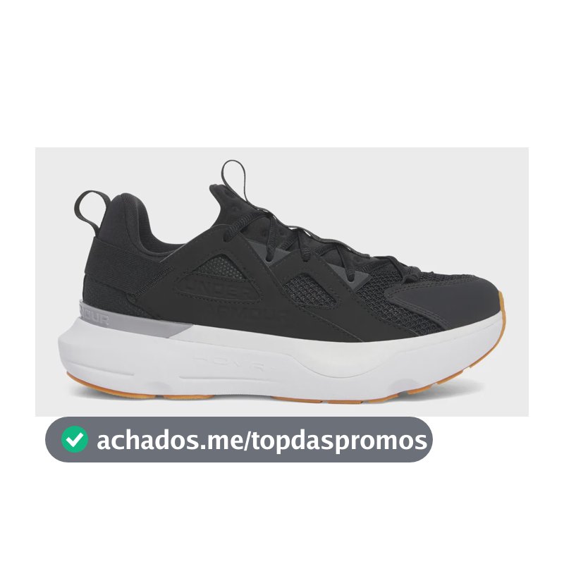 Tênis Masculino Infinite Mvmnt Under Armour 003-black/white/m.silver Liso 41