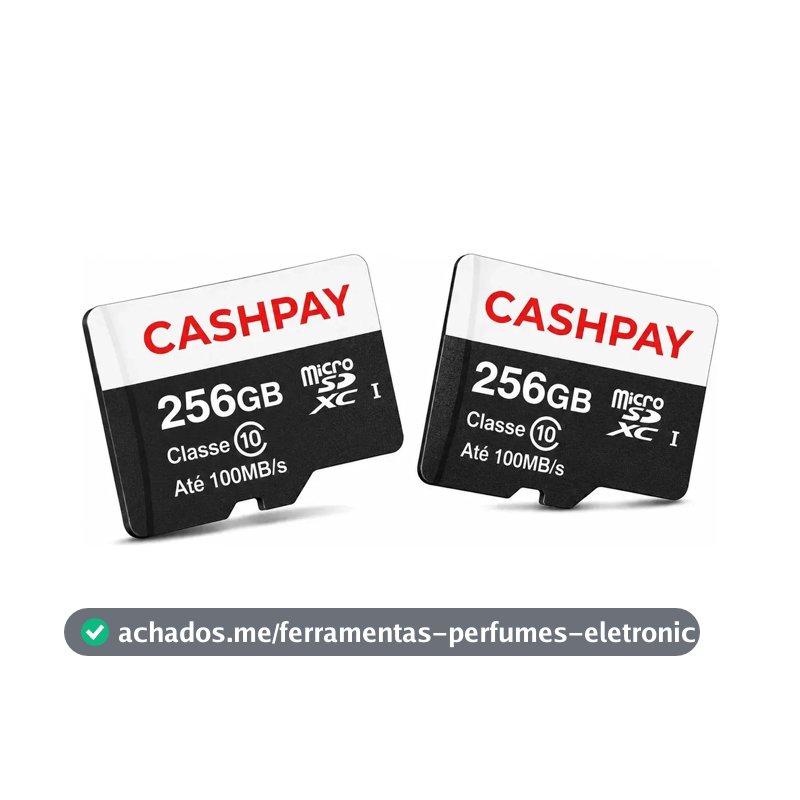 Kit 2 Cartão De Memória 256gb Para Fotográficas Drones Celular Câmeras De Segurança Wi-fi Micro Sd Classe 10 Ultra 100mb/s Cartão Sd