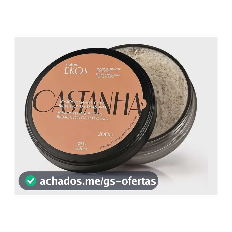 Esfoliante de Castanha para o Corpo Ekos 200g em polpa