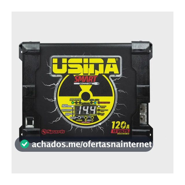 Fonte Carregador Usina Smart Connect 120A Bivolt
