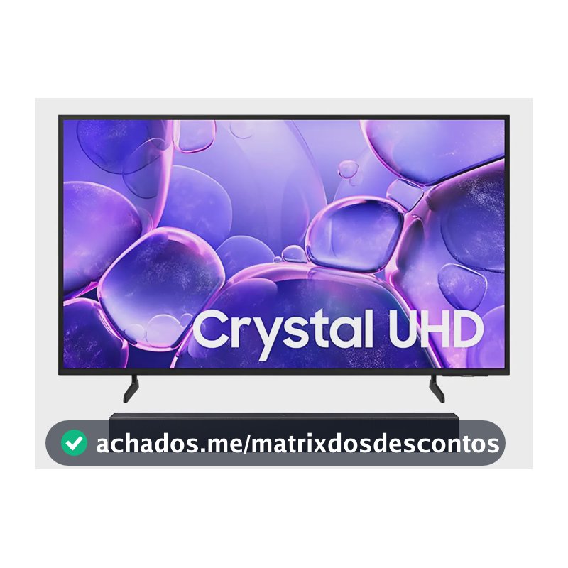 Samsung Smart Tv 58  Crystal Uhd 4k 2025 + Soundbar Hw-b400f